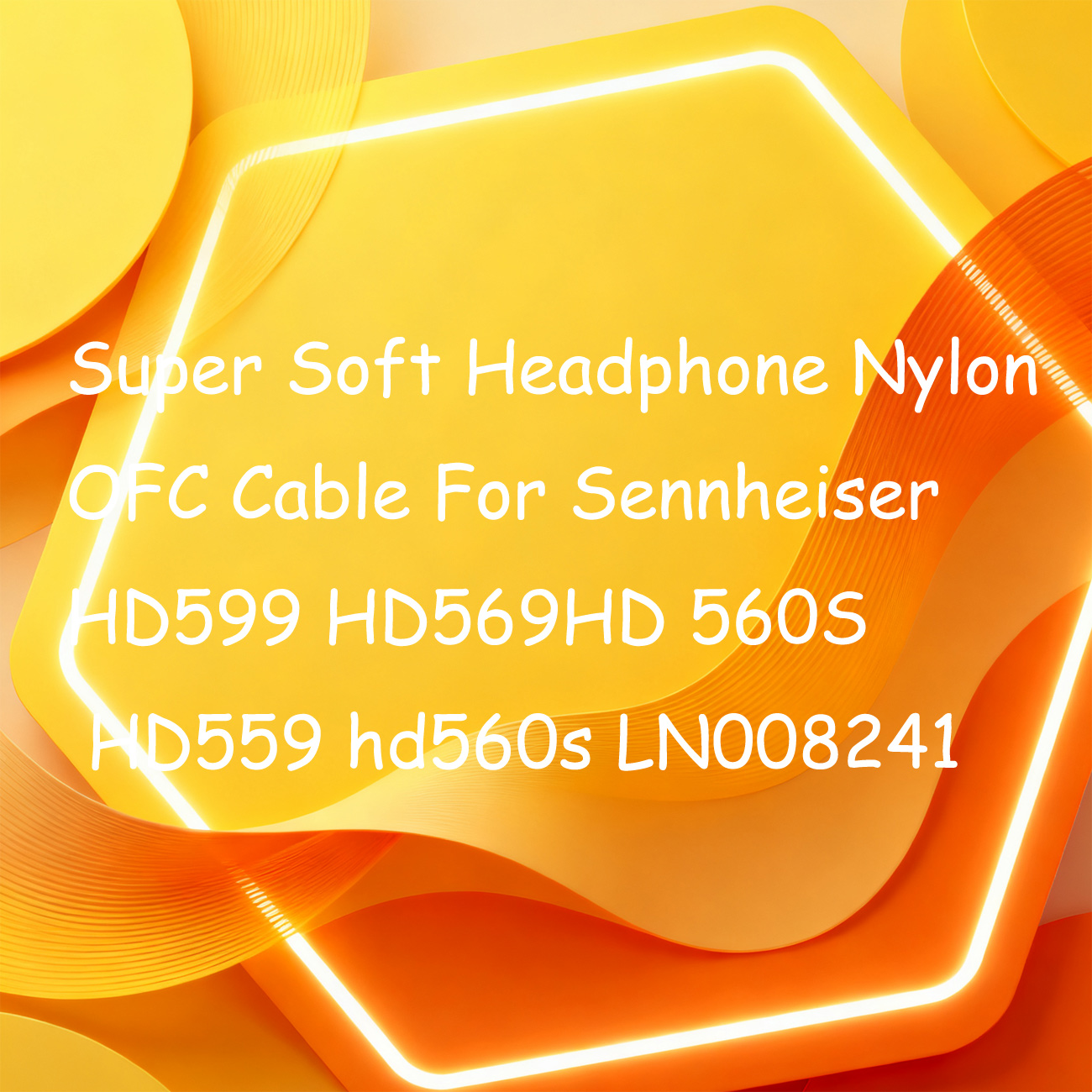 Sennheiser Headphone Hd 560S - Cavo in Nylon OFC Super Morbido