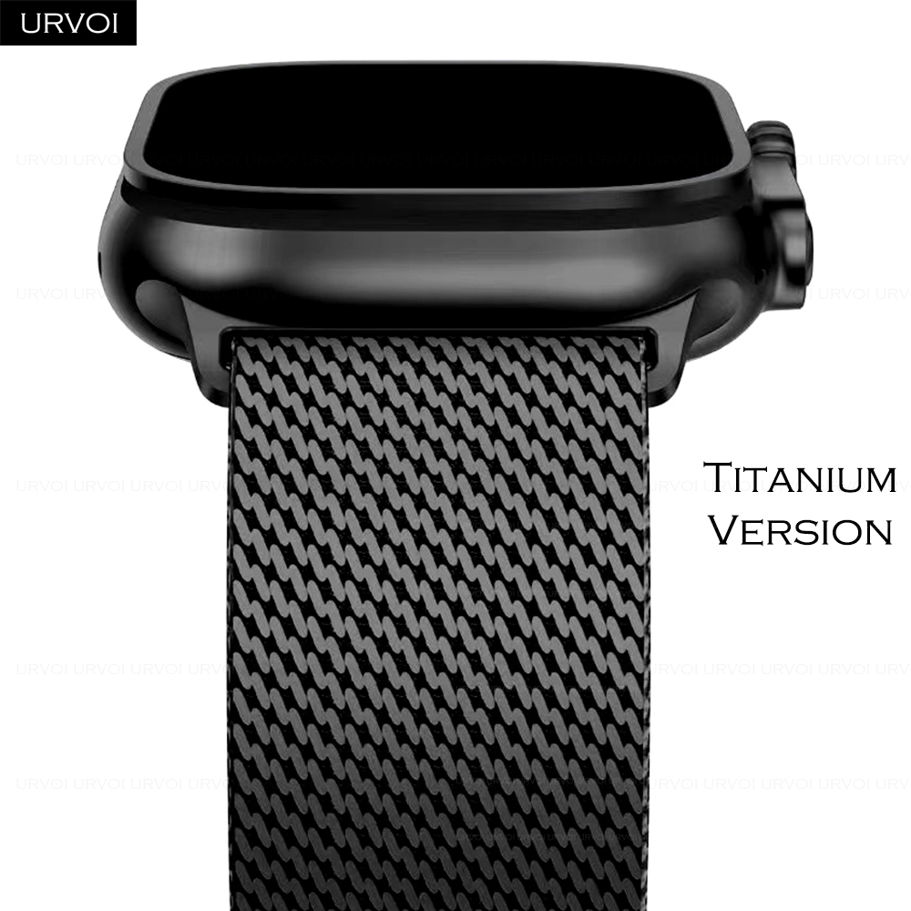 Mesh Coil Strip - URVOI Anello milanese in titanio per