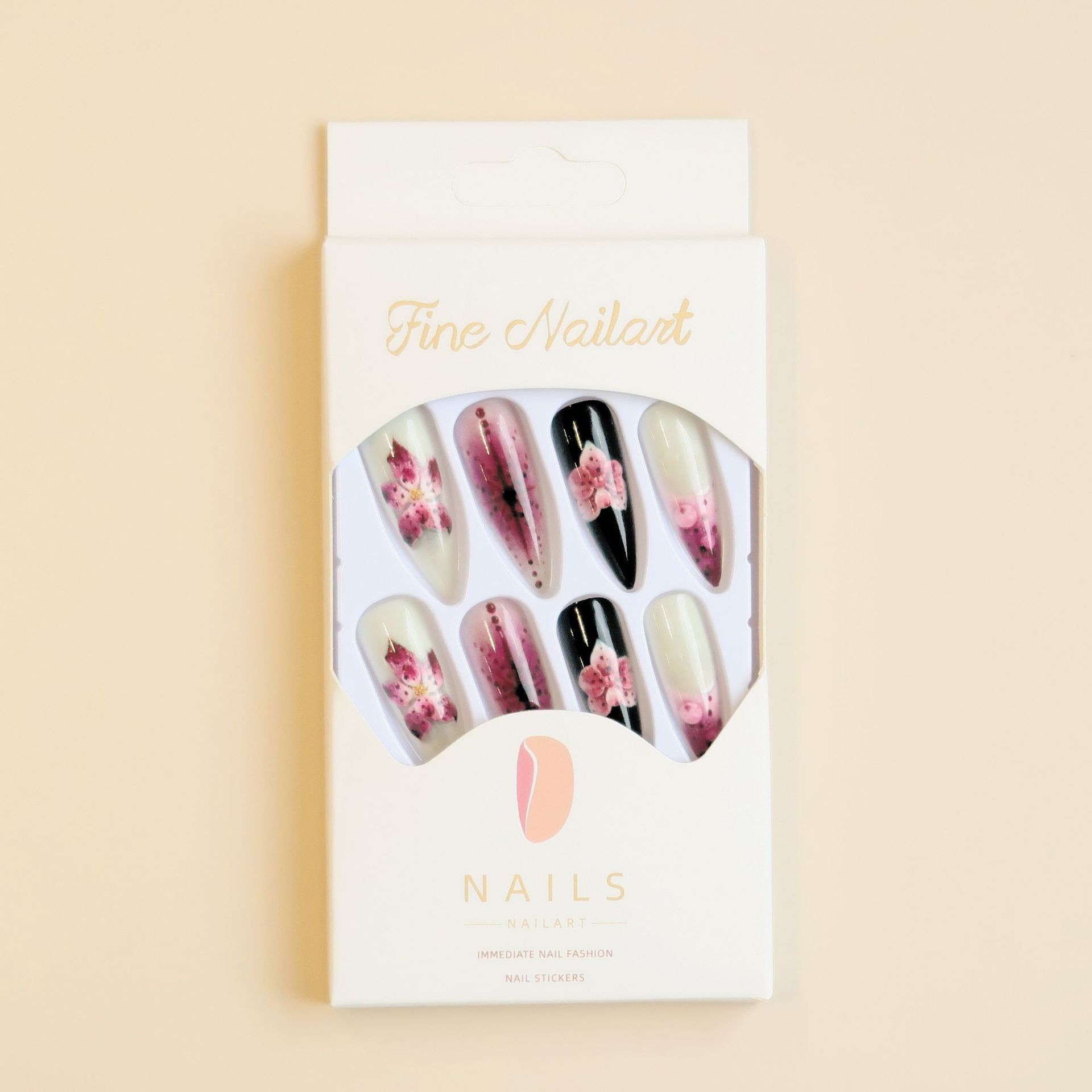 24 Pezzi di Unghie Finte Nere  - Drip Tip Resin recensione e prezzo